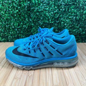 Nike Air Max 2016 Blue Lagoon Running Shoes 806771-400 Mens Sz 10.5 EU 44.5
